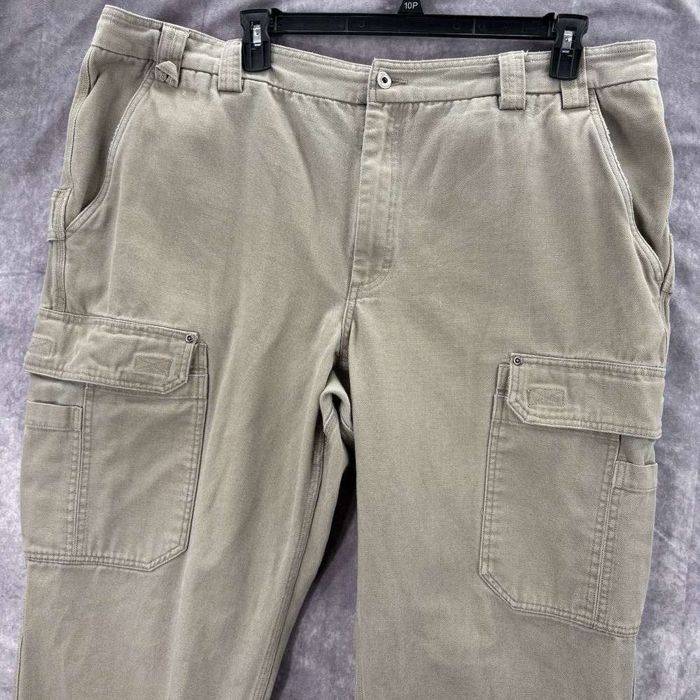 Duluth Trading Cargo‎ Pants Mens 46x30 Khaki Stretch Workwear